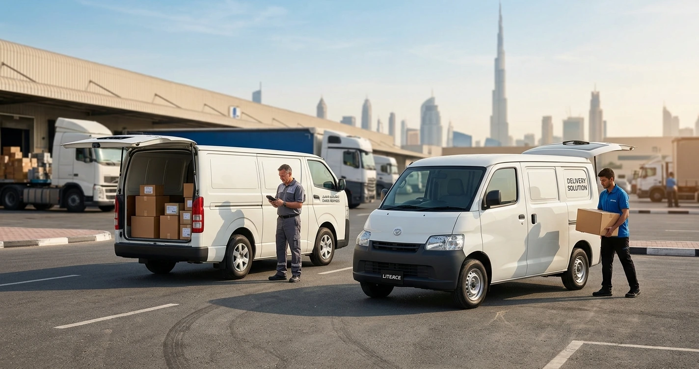 Renting Vans for Delivery Businesses in Dubai: Hiace vs LiteAce