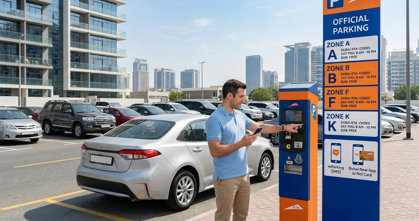 Dubai Parking Zones Explained: Codes, Timings and How to Pay