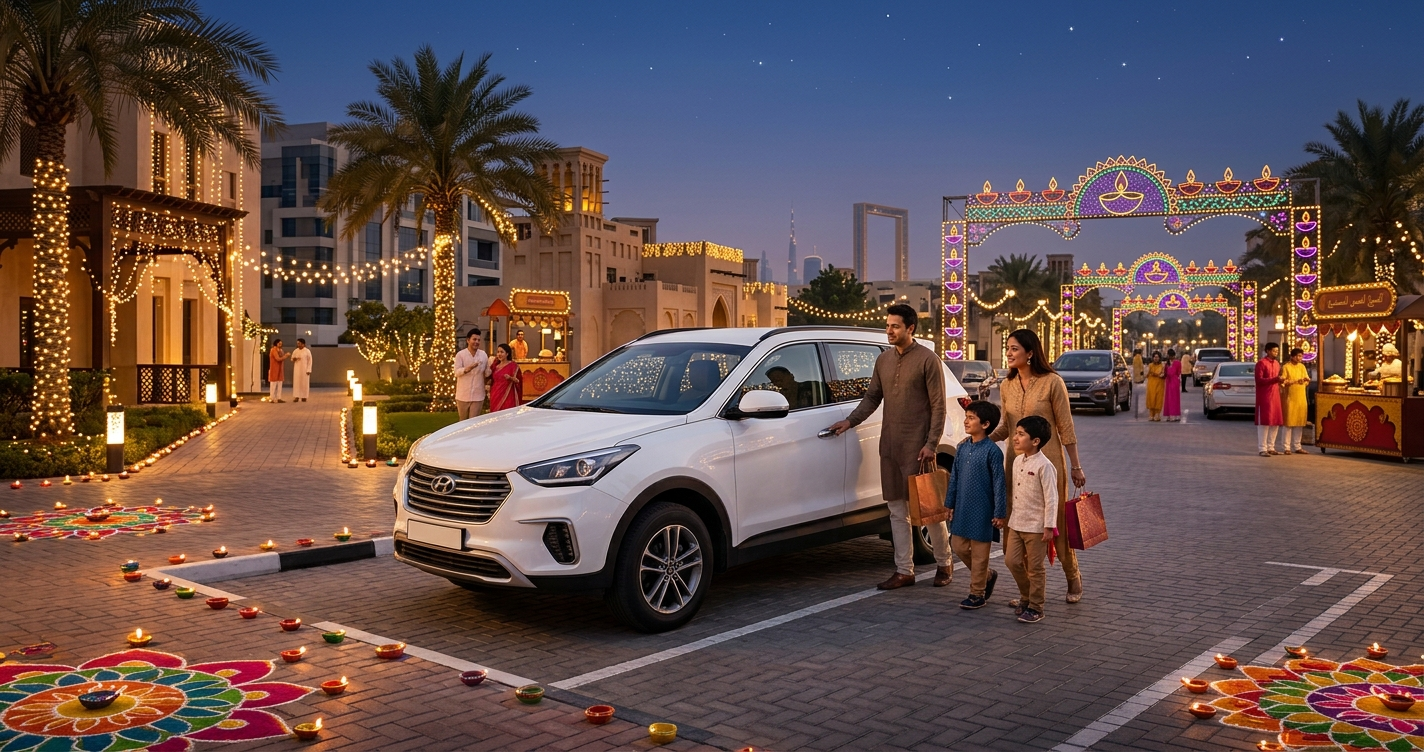 Diwali in Dubai by Car: Where to See the Lights and Park Easily