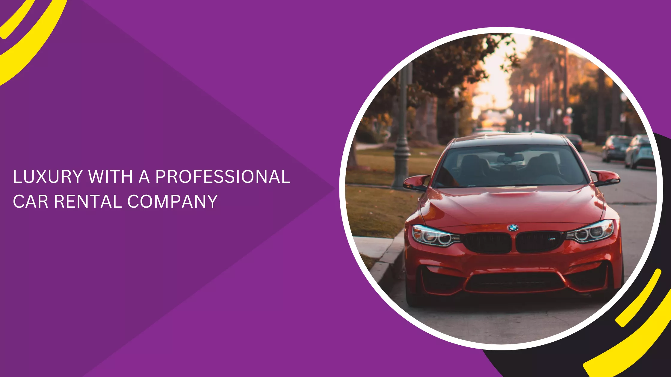 LUXURY WITH A PROFESSIONAL CAR RENTAL COMPANY