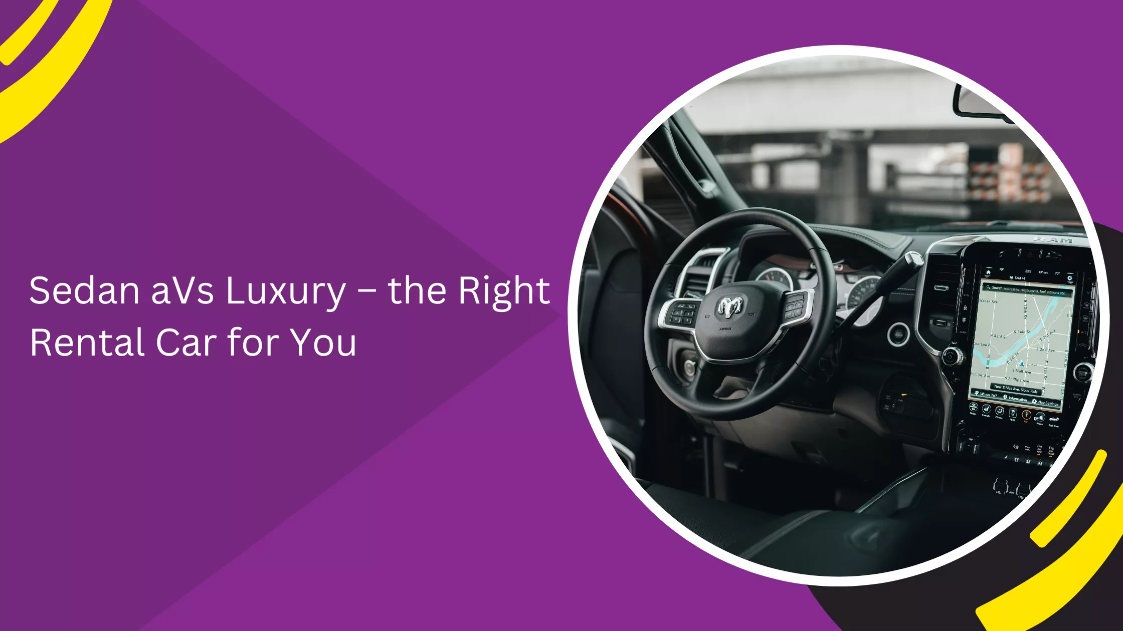 Sedan aVs Luxury – the Right Rental Car for You