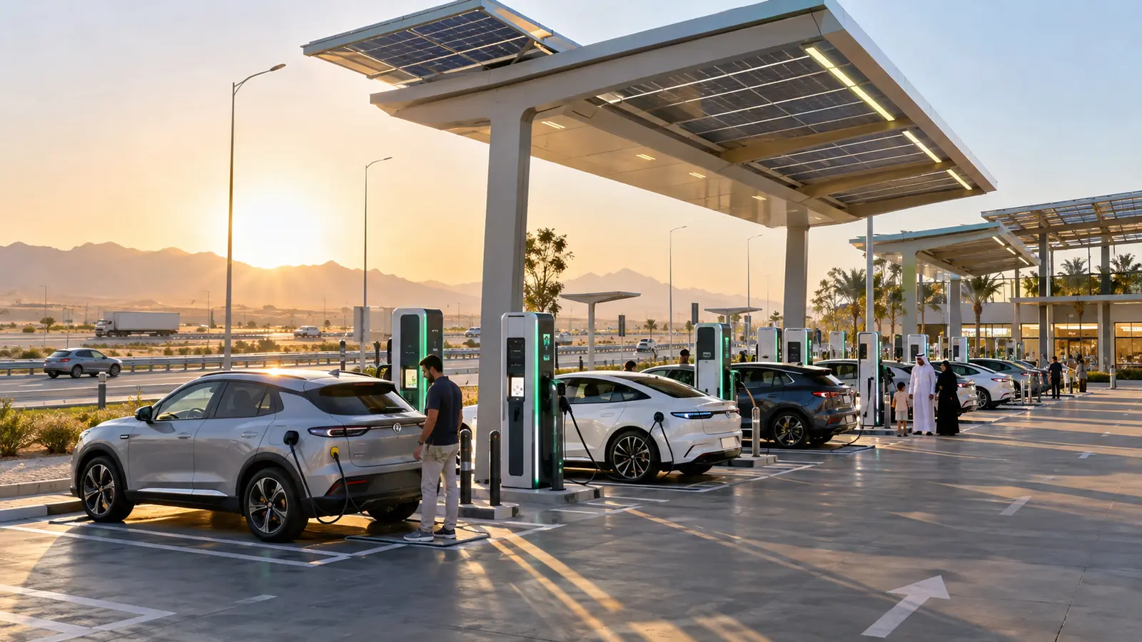 ADNOC's New E11 Megahub Marks a Step Toward UAE Highway EV Charging