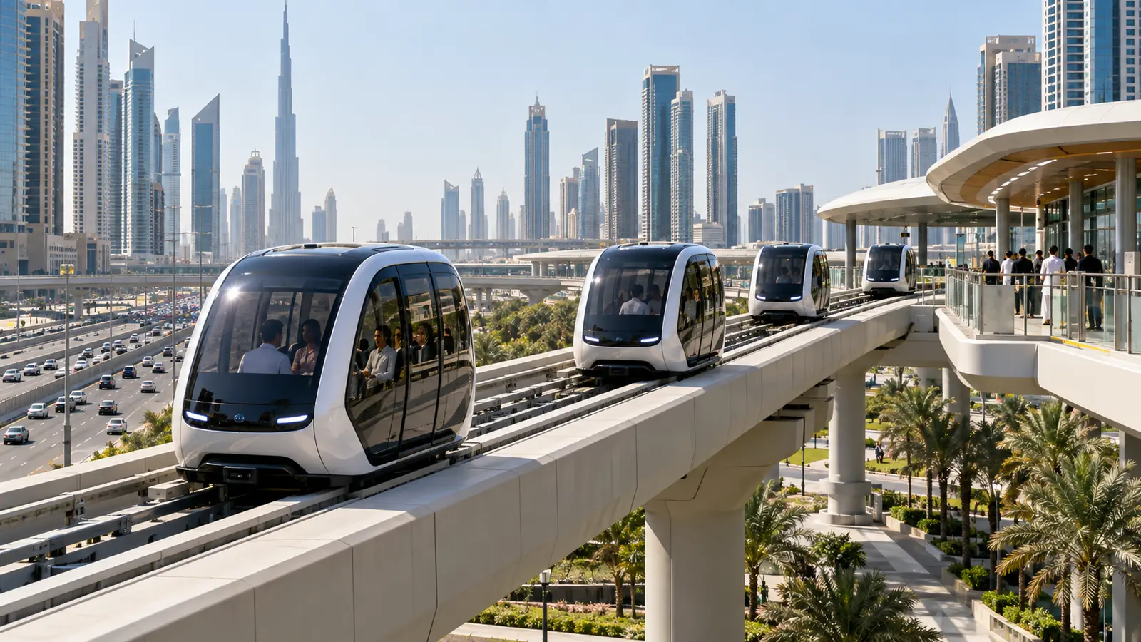 Dubai Unveils Glydways Autonomous EV Pod Network to Ease Congestion