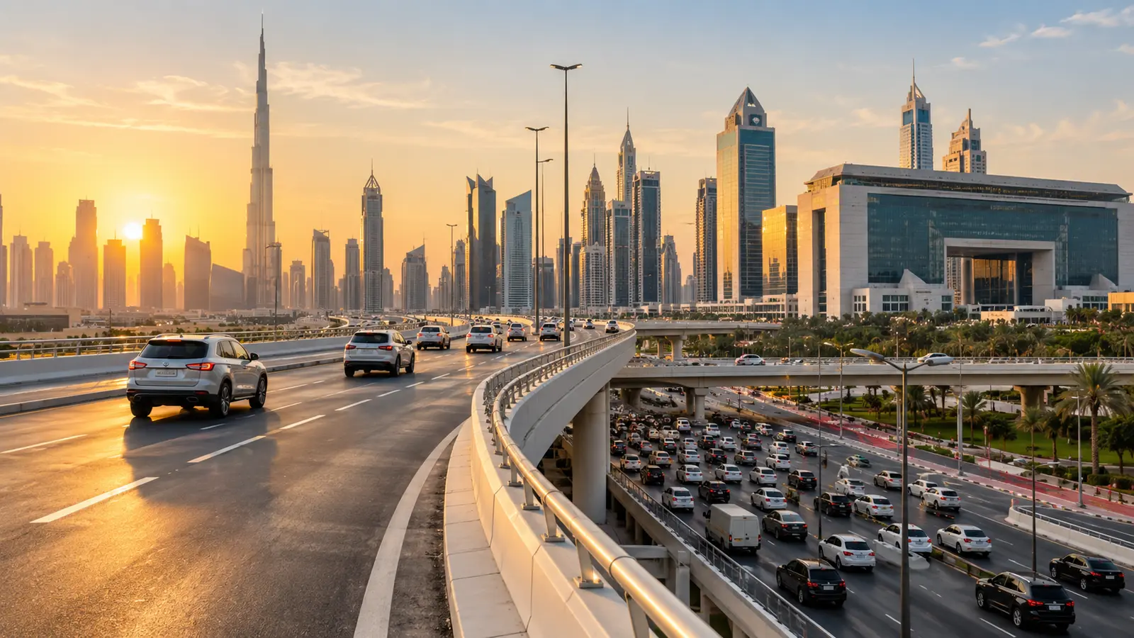 Dubai's New World Trade Centre Bridge Slashes Commute From 6 Minutes to 1
