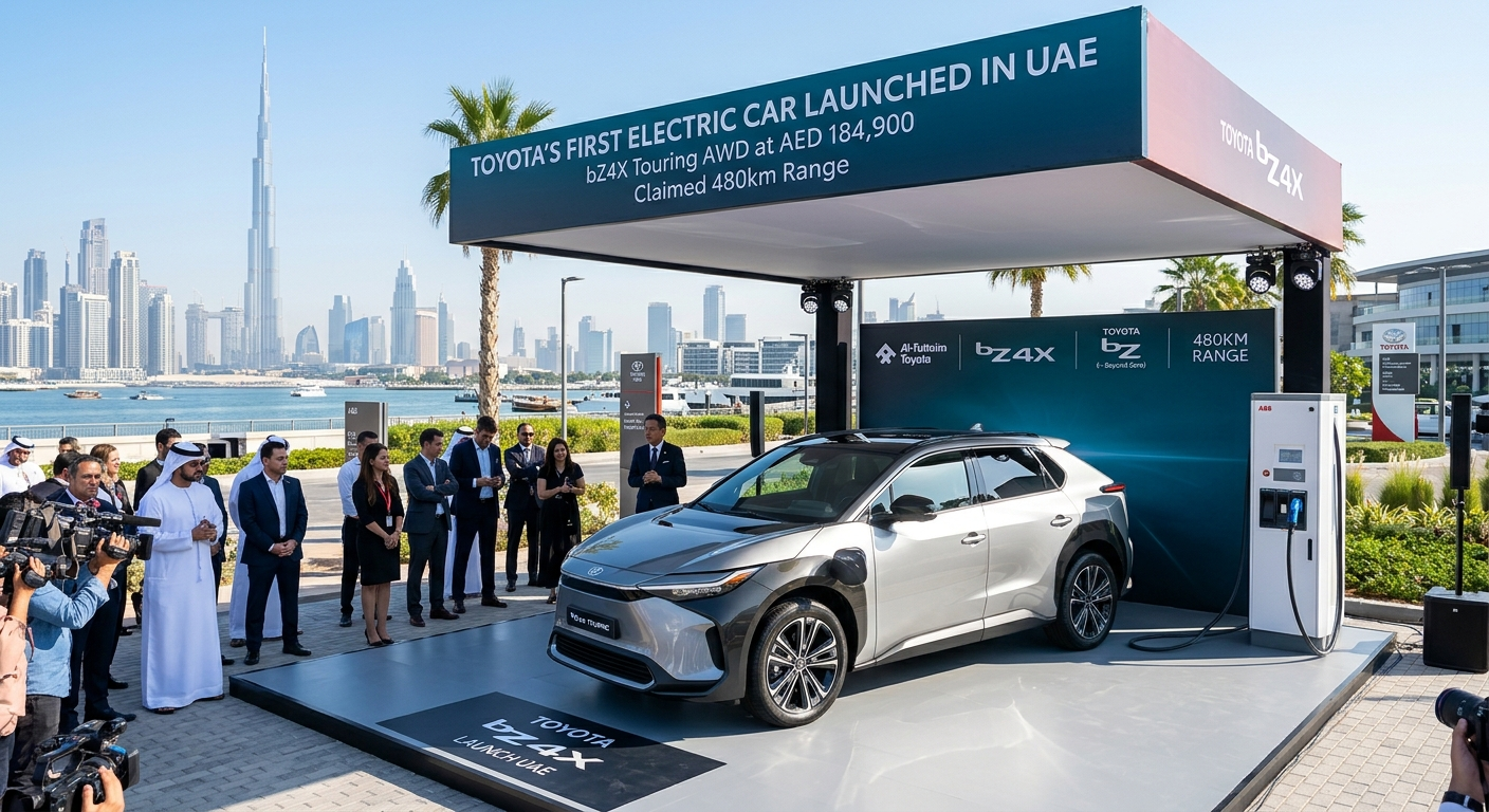 Toyota launches first battery-electric car in UAE: bZ4X Touring at AED 184,900